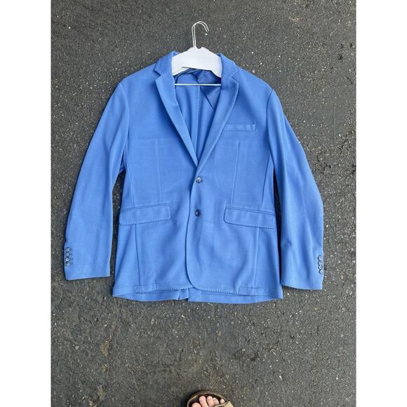 Men's Saks Fifth Avenue Red Label Soft Cotton Blue Sports Coat Blazer XXL - Picture 1 of 2